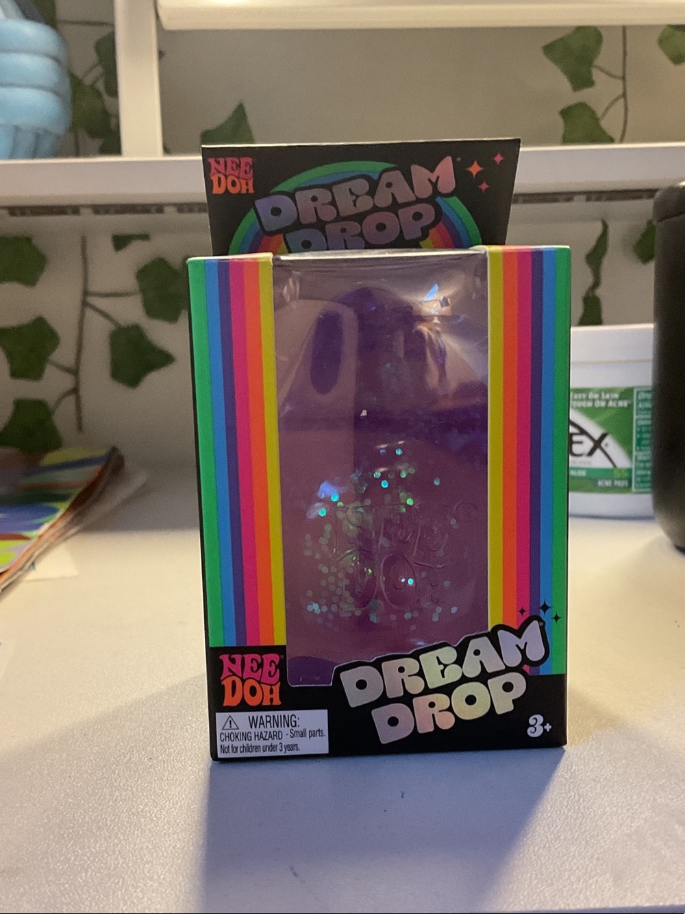 RARE- NeeDoh Dream Drop Purple Glitter Squishy